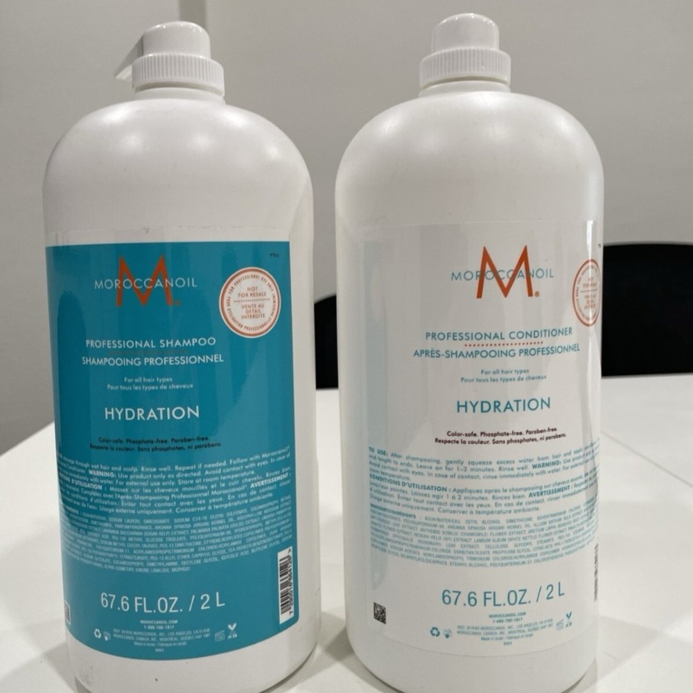 New Value Size 2L Moroccanoil Professional Hydration Shampoo and Conditioner